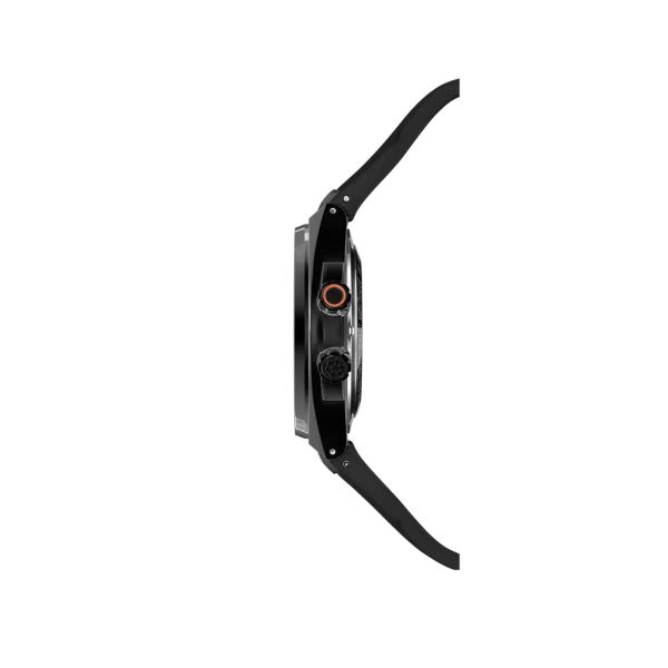 Montre Herbelin Cap Camarat Diver Automatique DLC noir cadran noir bracelet caoutchouc FKM noir 42 mm