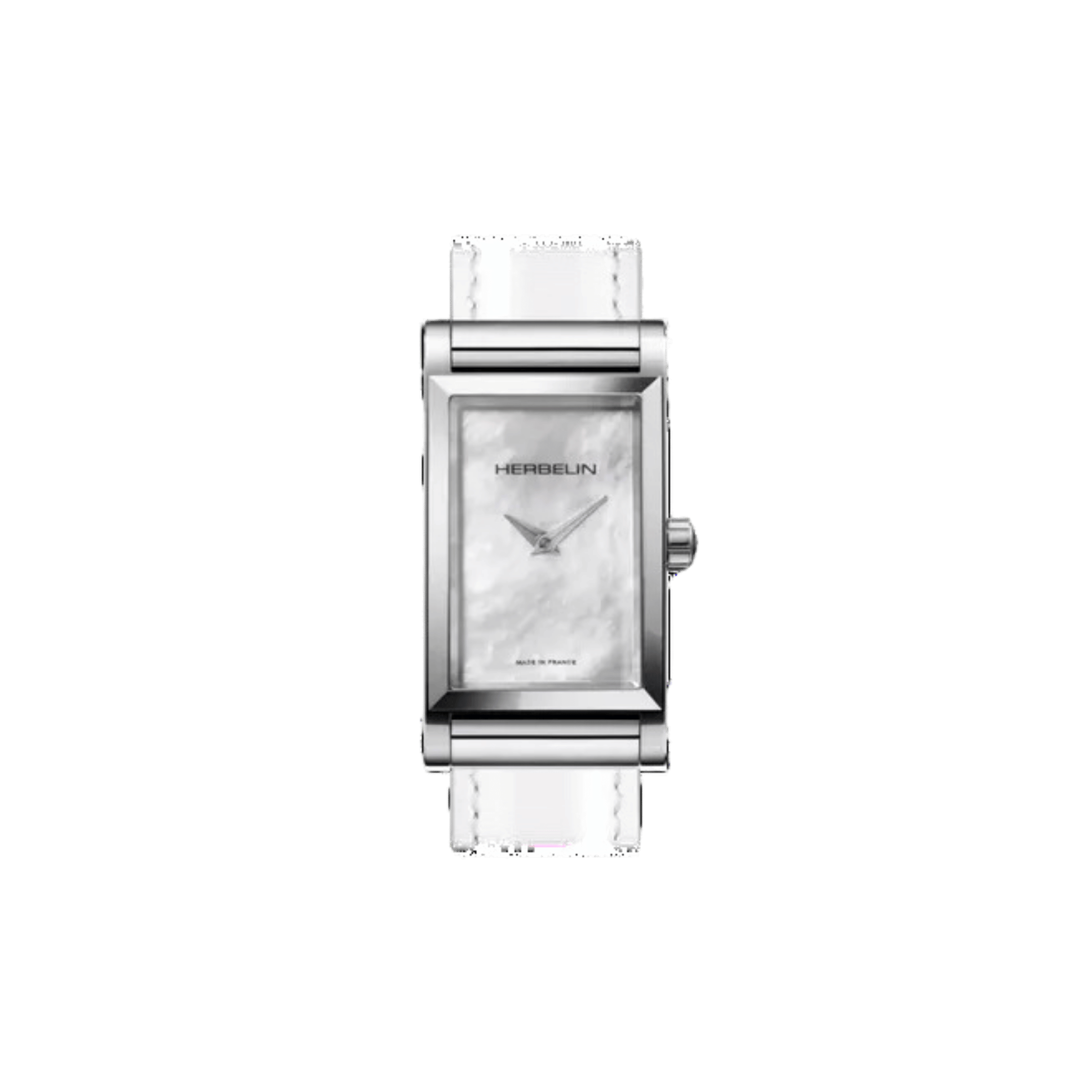 Case Michel Herbelin Antarès Rectangle quartz mother-of-pearl dial 27 x 19 mm