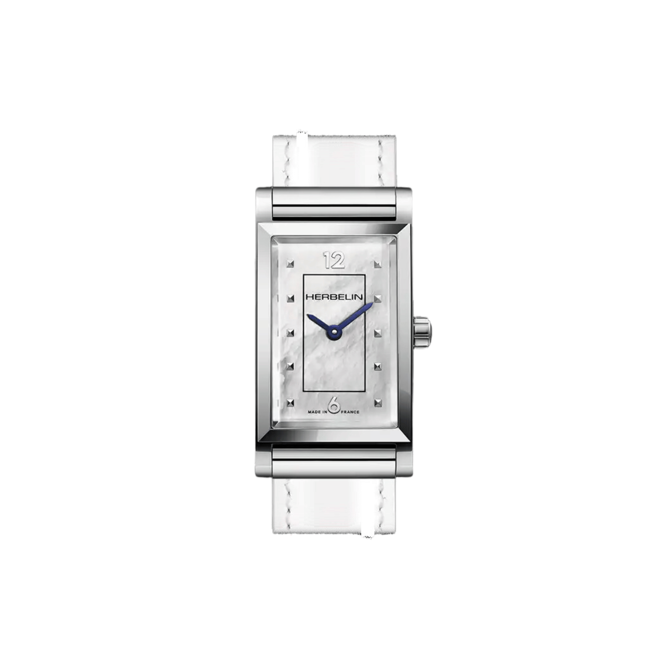 Boîtier Michel Herbelin Antarès Rectangle quartz cadran nacre 27 x 19 mm