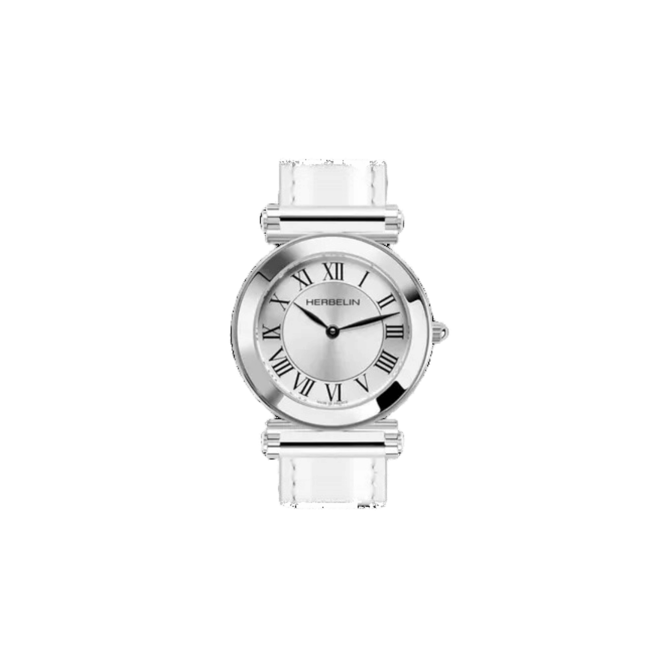 Boîtier Herbelin Antarès Rond quartz cadran argenté 29 mm