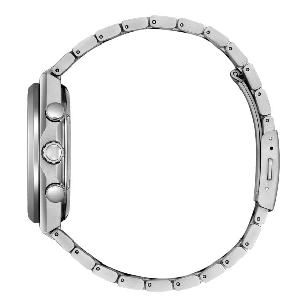 Citizen Super Titanium Chronograph Quartz Eco-Drive white dial titanium bracelet 42,5 mm