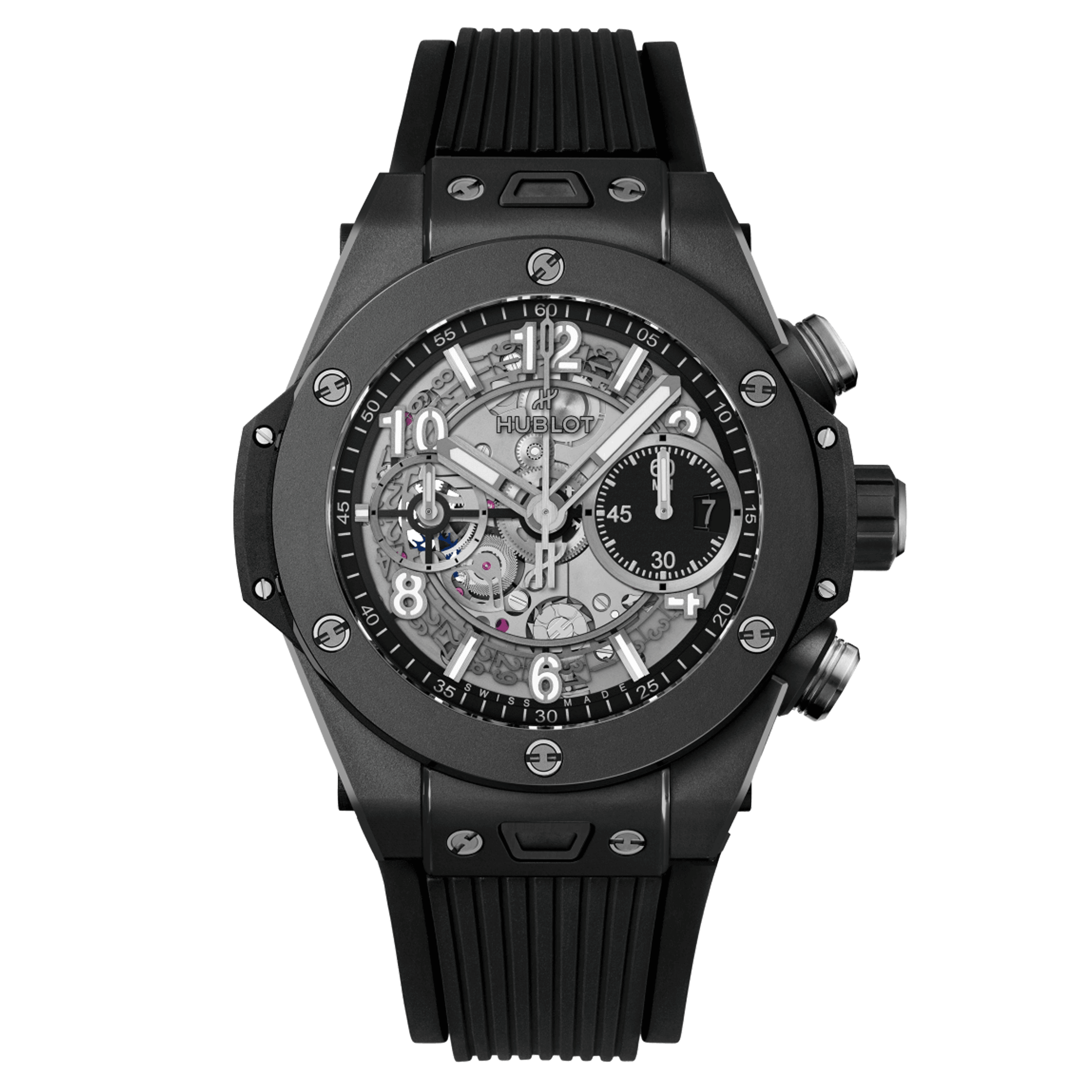 Montre Hublot Big Bang Unico Black Magic automatique cadran squelette 42 mm 441.CI.1171.RX