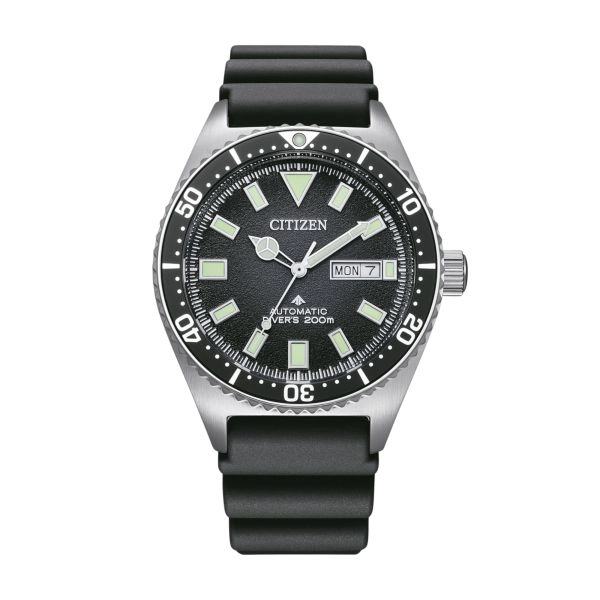 Citizen Promaster Marine automatic black dial rubber strap 41 mm