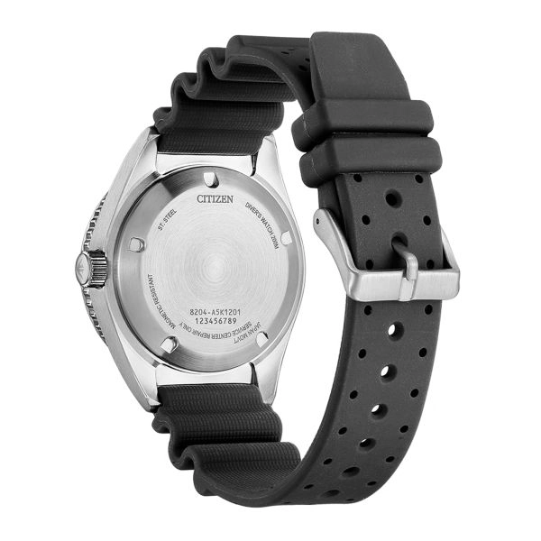 Citizen Promaster Marine automatic black dial rubber strap 41 mm