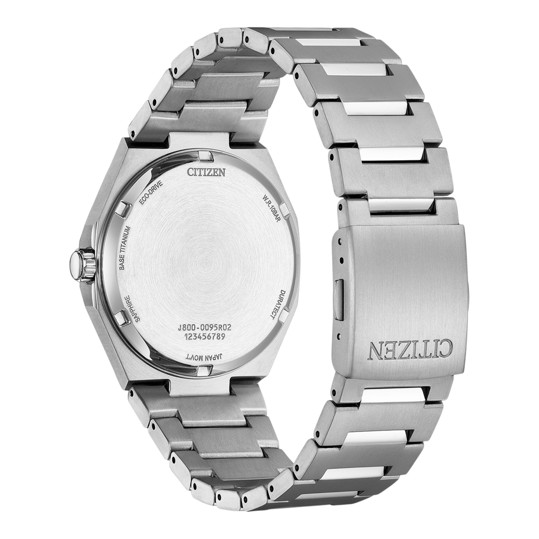 Citizen Super Titanium Day-Date Eco-Drive blue dial titanium bracelet 39,5 mm