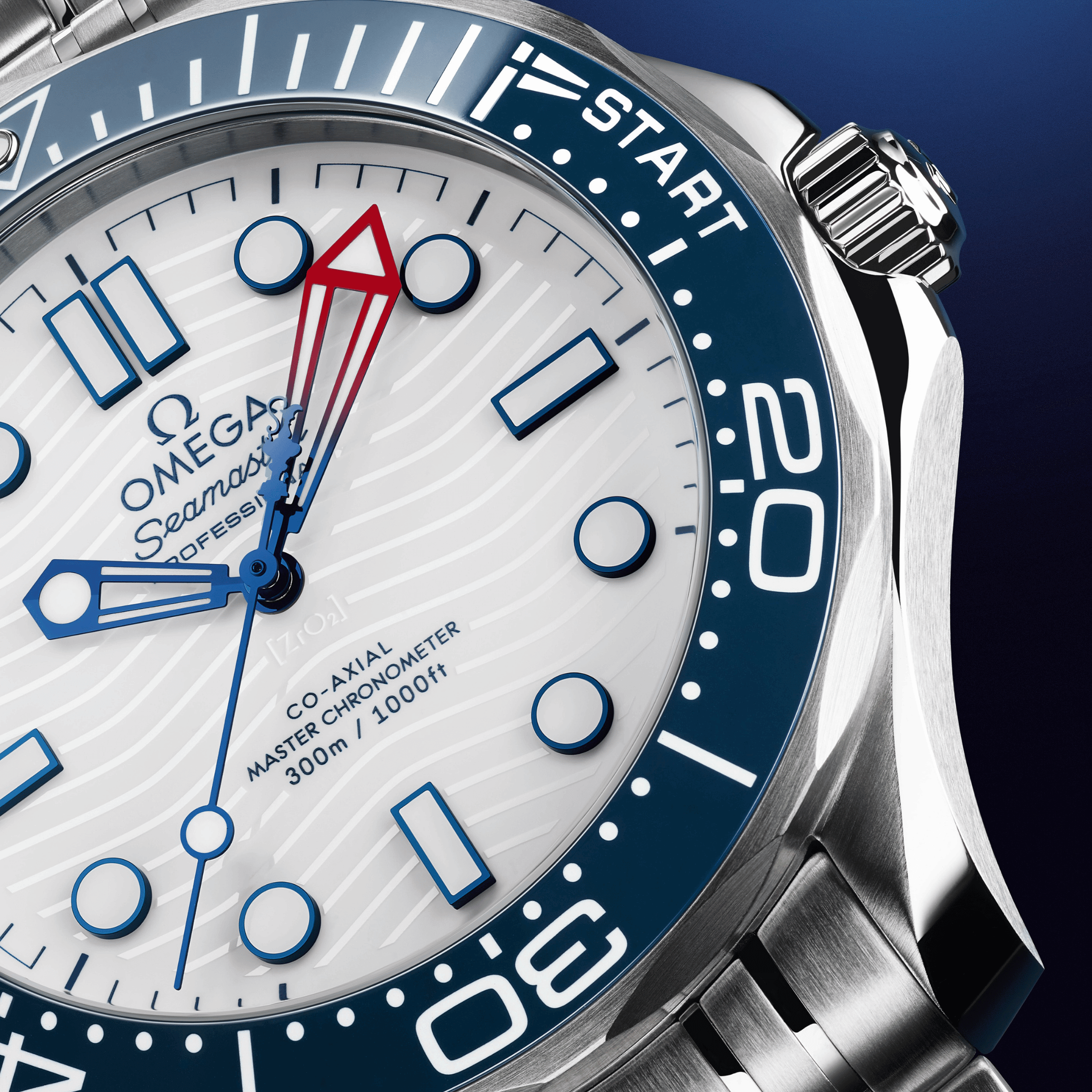 Omega Seamaster Diver 300M America’s Cup Co-Axial Master Chronometer white dial steel bracelet 42 mm