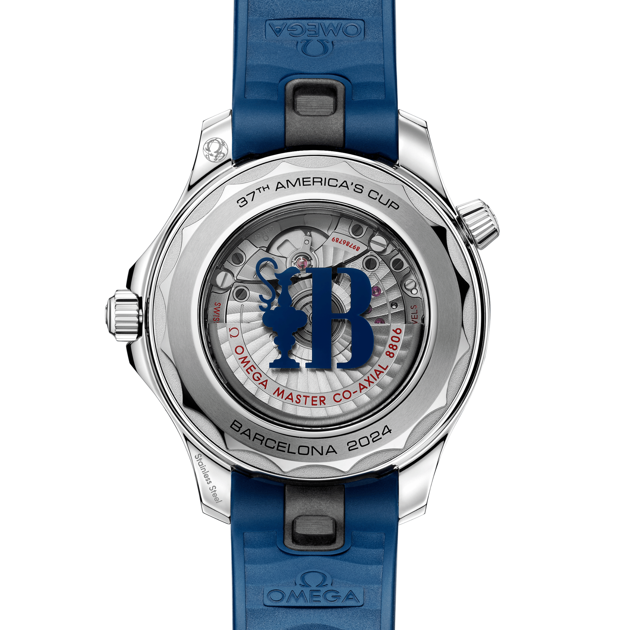 Omega Seamaster Diver 300M America’s Cup Co-Axial Master Chronometer white dial rubber strap 42 mm