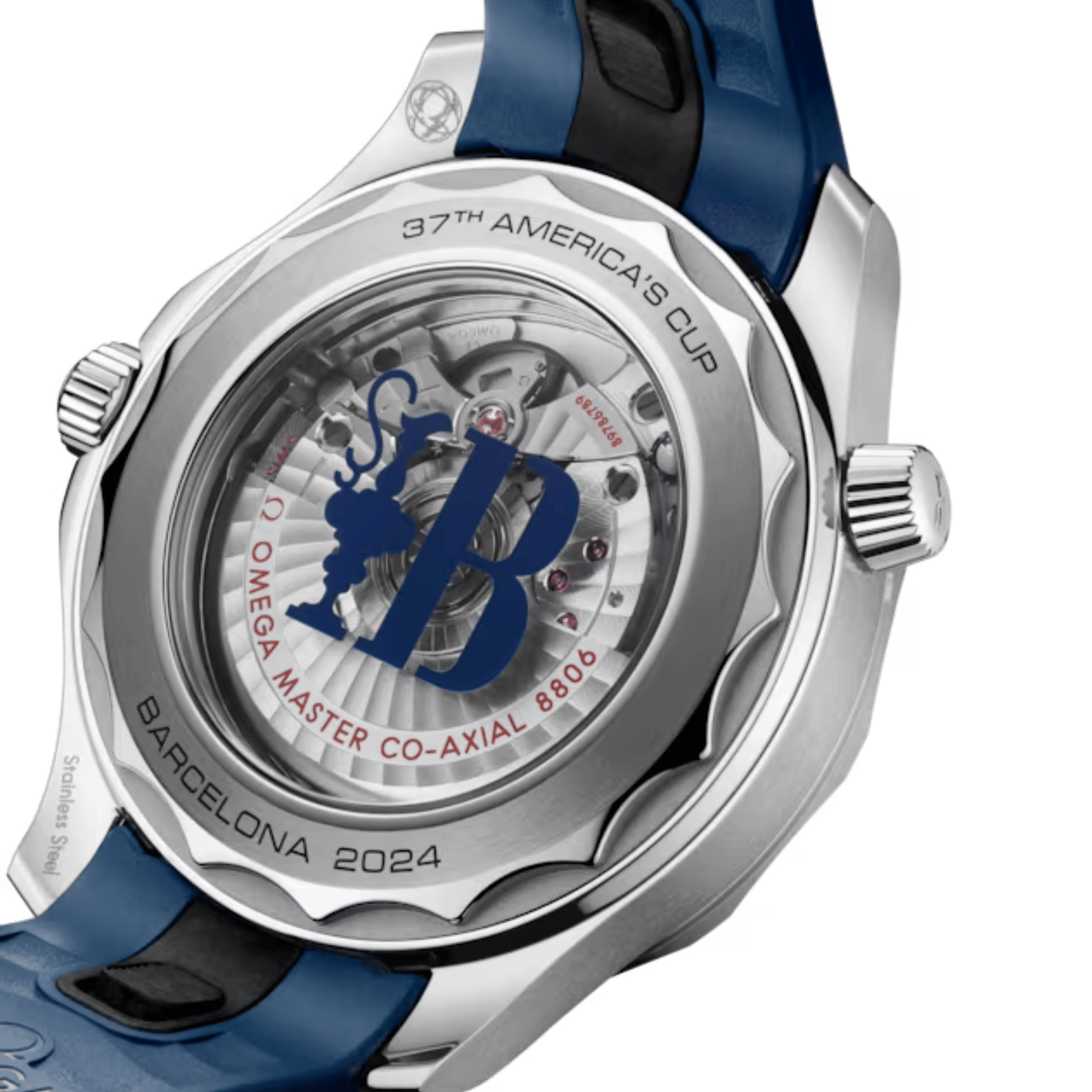 Omega Seamaster Diver 300M America’s Cup Co-Axial Master Chronometer white dial rubber strap 42 mm