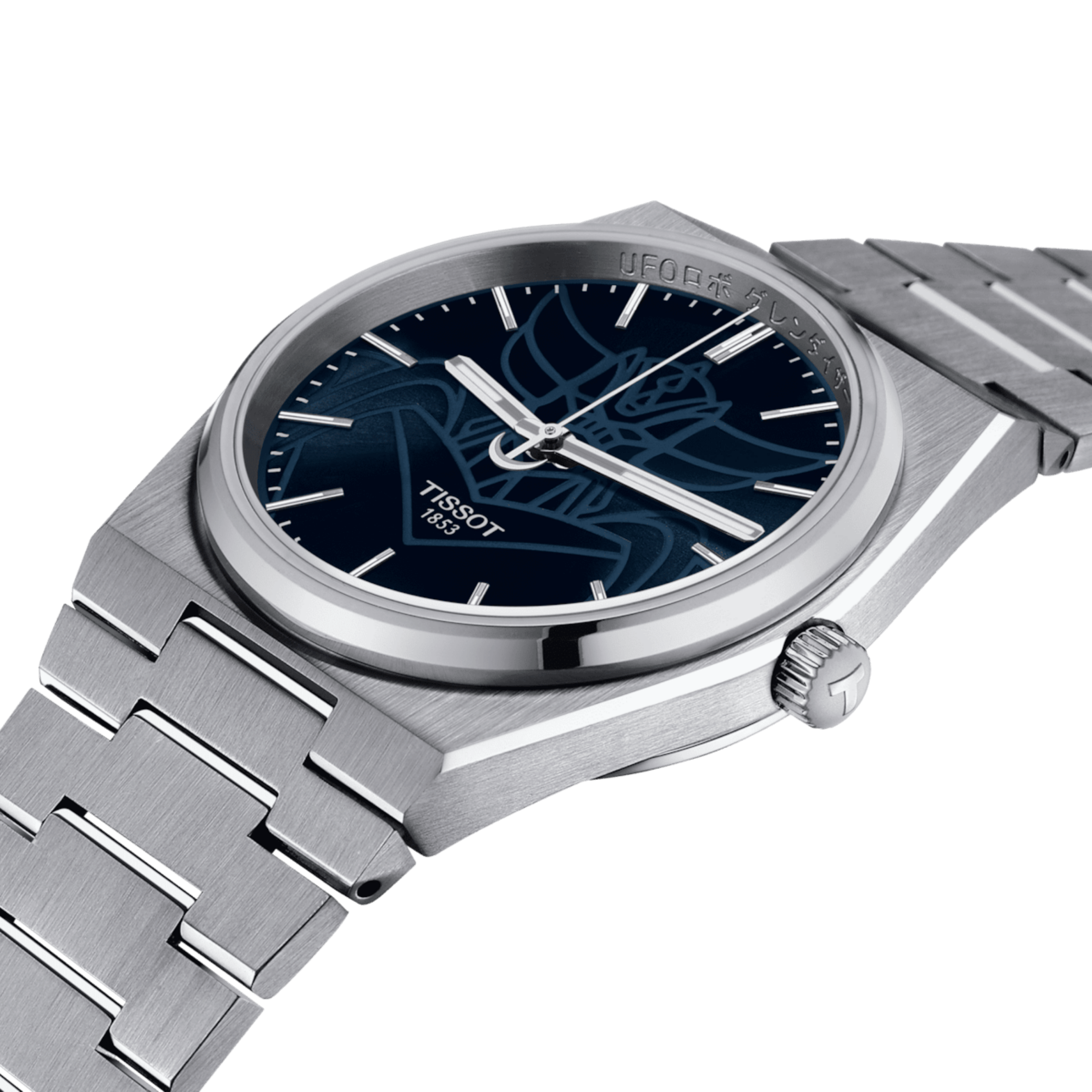 Montre Tissot PRX "UFO Robot Goldorak" Powermatic 80 automatique cadran bleu bracelet acier 40 mm
