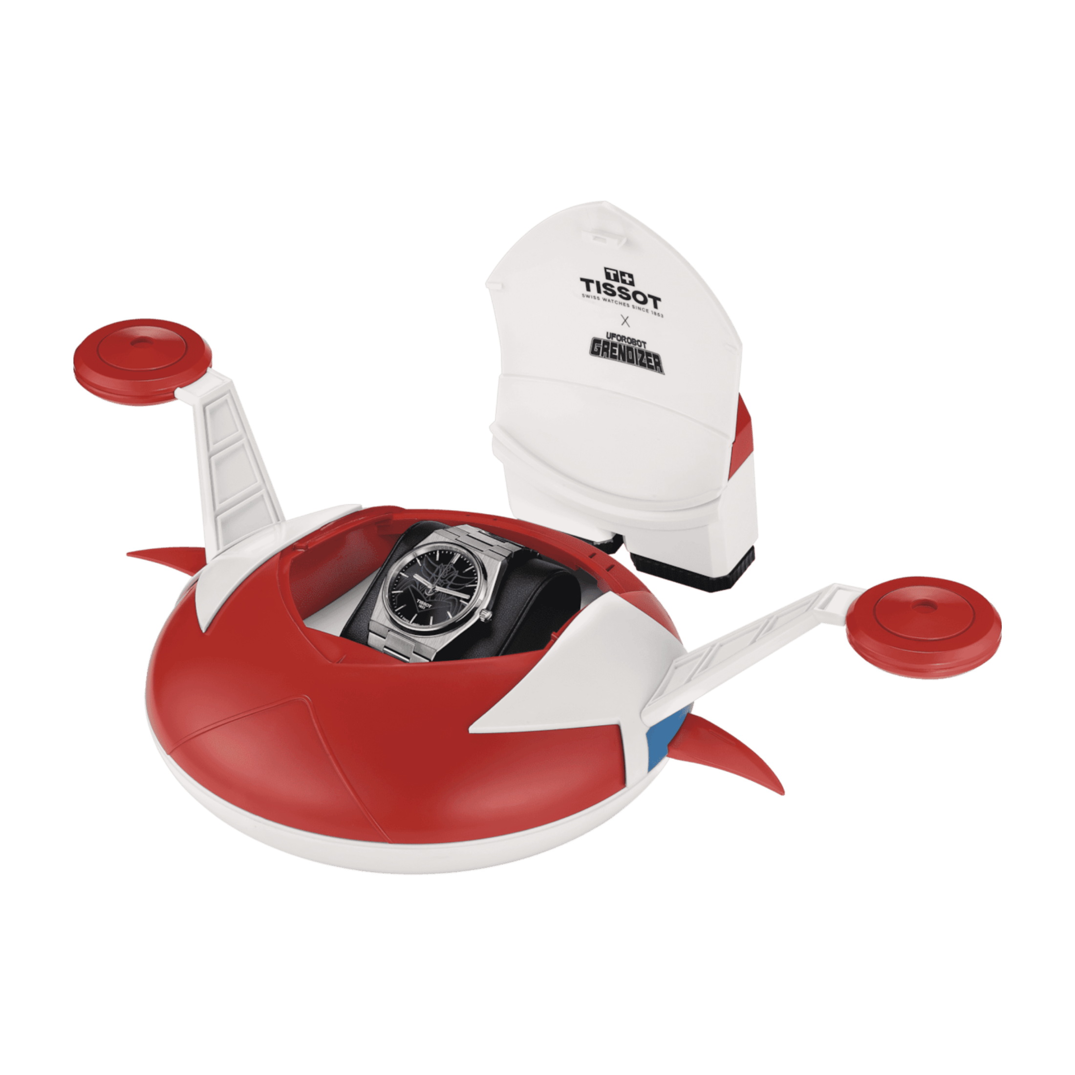 Montre Tissot PRX "UFO Robot Goldorak" Powermatic 80 automatique cadran bleu bracelet acier 40 mm