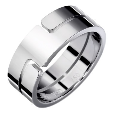 Bague Dinh Van Seventies moyen modèle en or blanc