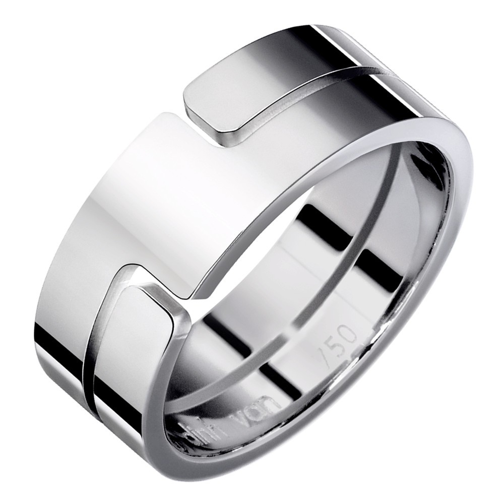 Bague Dinh Van Seventies moyen modèle en or blanc