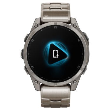 Montre Garmin Fénix 8 AMOLED Sapphire Titane Titanium bracelets titane et silicone noir 47 mm