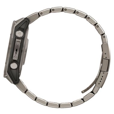 Montre Garmin Fénix 8 AMOLED Sapphire Titane Titanium bracelets titane et silicone noir 47 mm