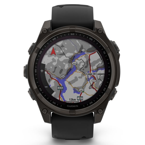 ゴリラ　GARMIN Carbon Gray DLC Titanium Garmin fēnix® 8 - 47 mm, AMOLED Sapphire, Carbon grey DLC-titanium