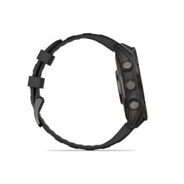 Montre Garmin Fénix 8 AMOLED Sapphire Titane Carbon Gray DLC bracelet noir 47 mm