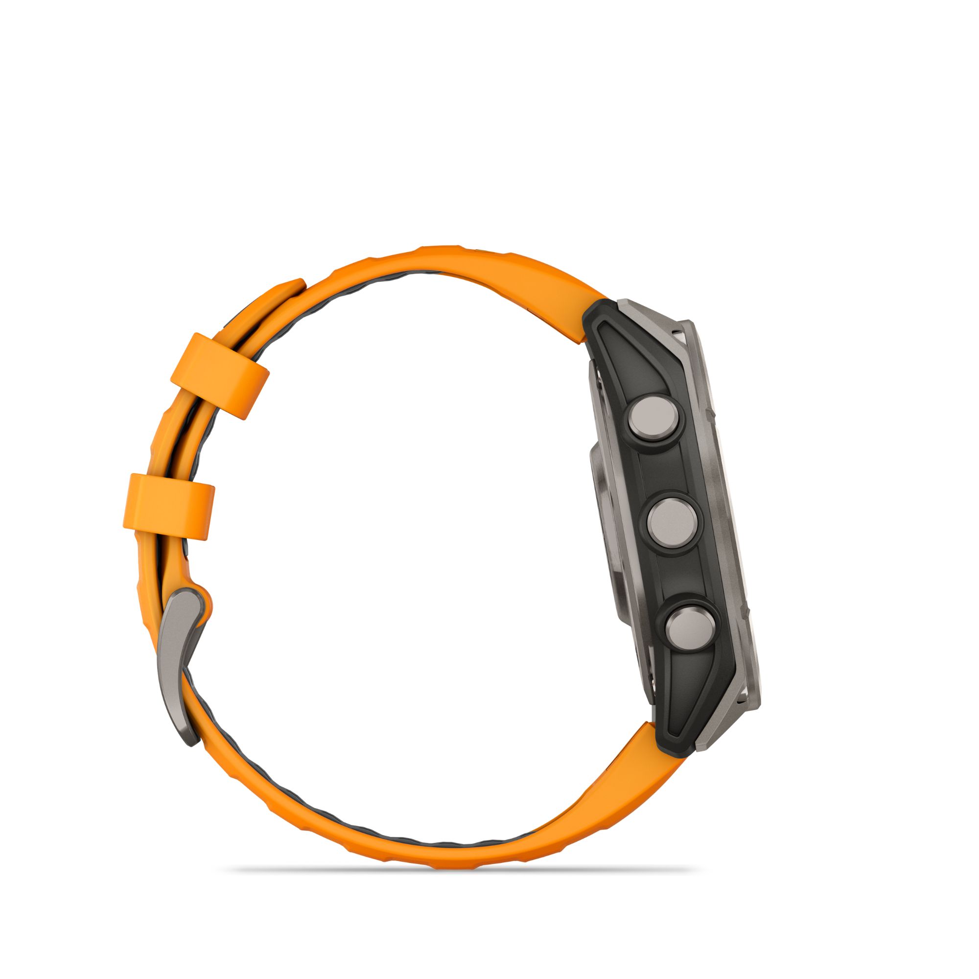 Montre Garmin Fénix 8 AMOLED Sapphire Titane Titanium bracelet orange-graphite 47 mm