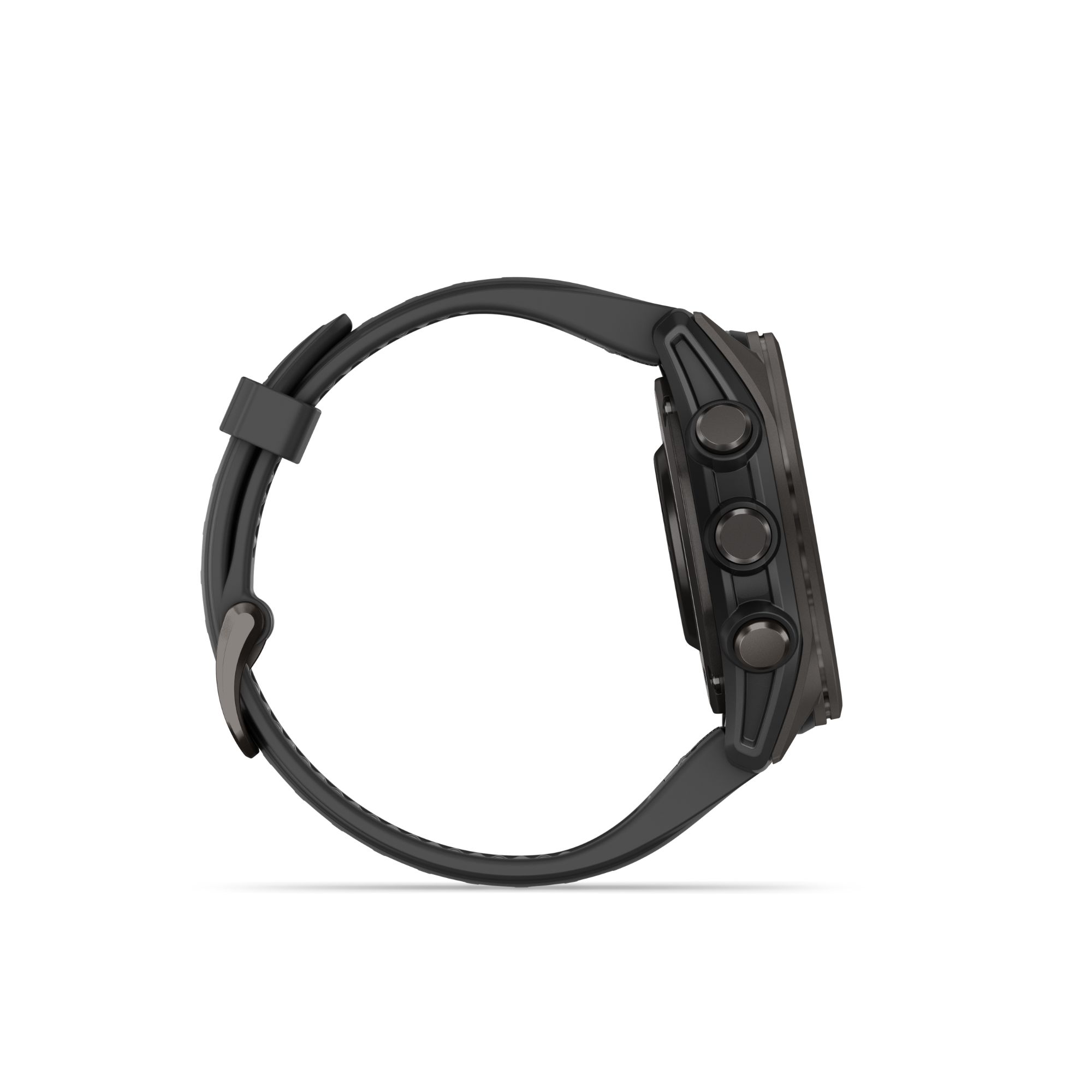 Montre Garmin Fénix 8 AMOLED Sapphire Titane Carbon Gray DLC bracelet silicone noir 43 mm