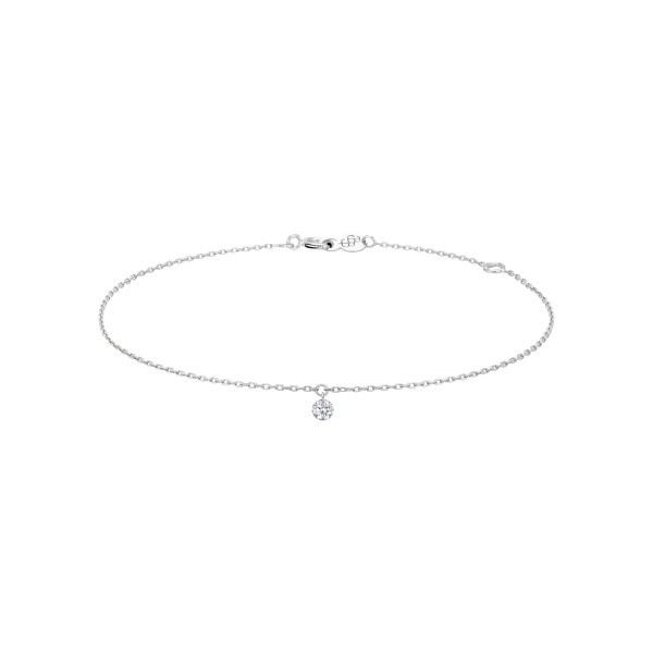 Bracelet La Brune et La Blonde 360° en or blanc diamant taille brillant 0,20 carat