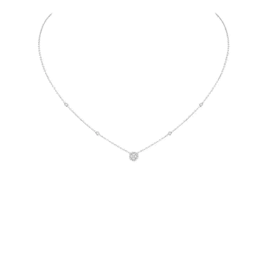 Collier Messika Joy XS en or blanc et diamants