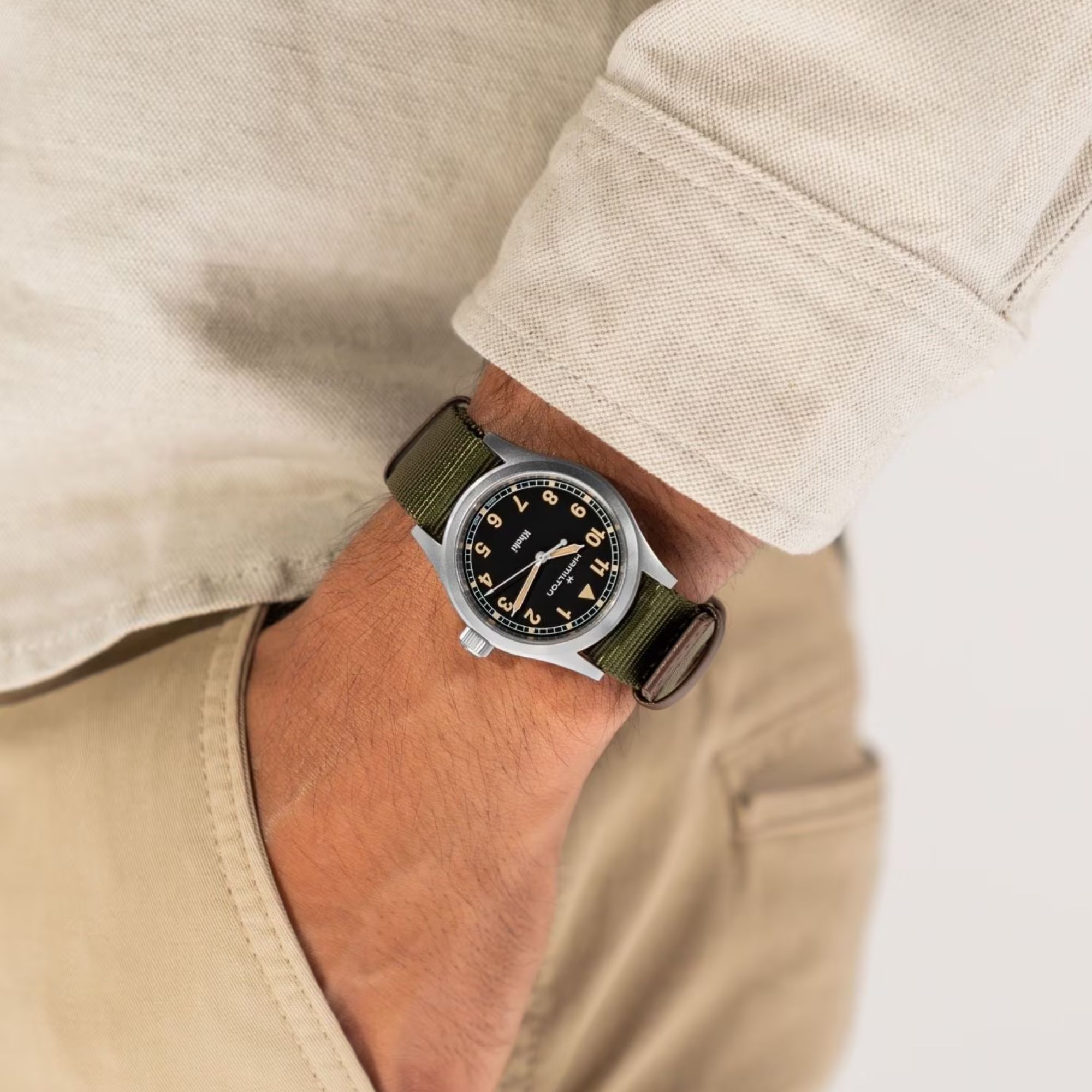Hamilton khaki king on nato sales