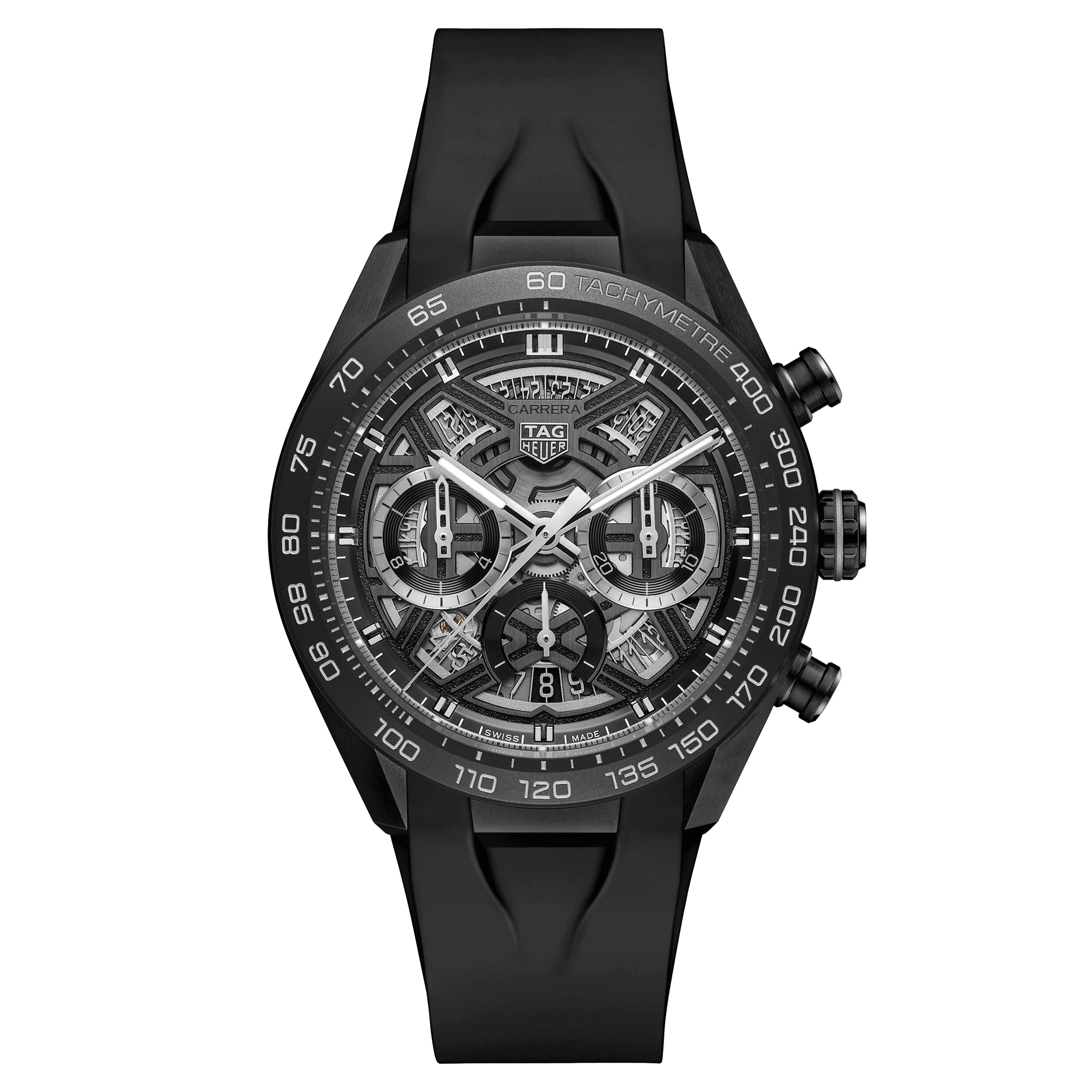 Montre TAG Heuer Carrera Chronographe Extreme Sport DLC automatique squelette 44 mm CBU2080.FT6272