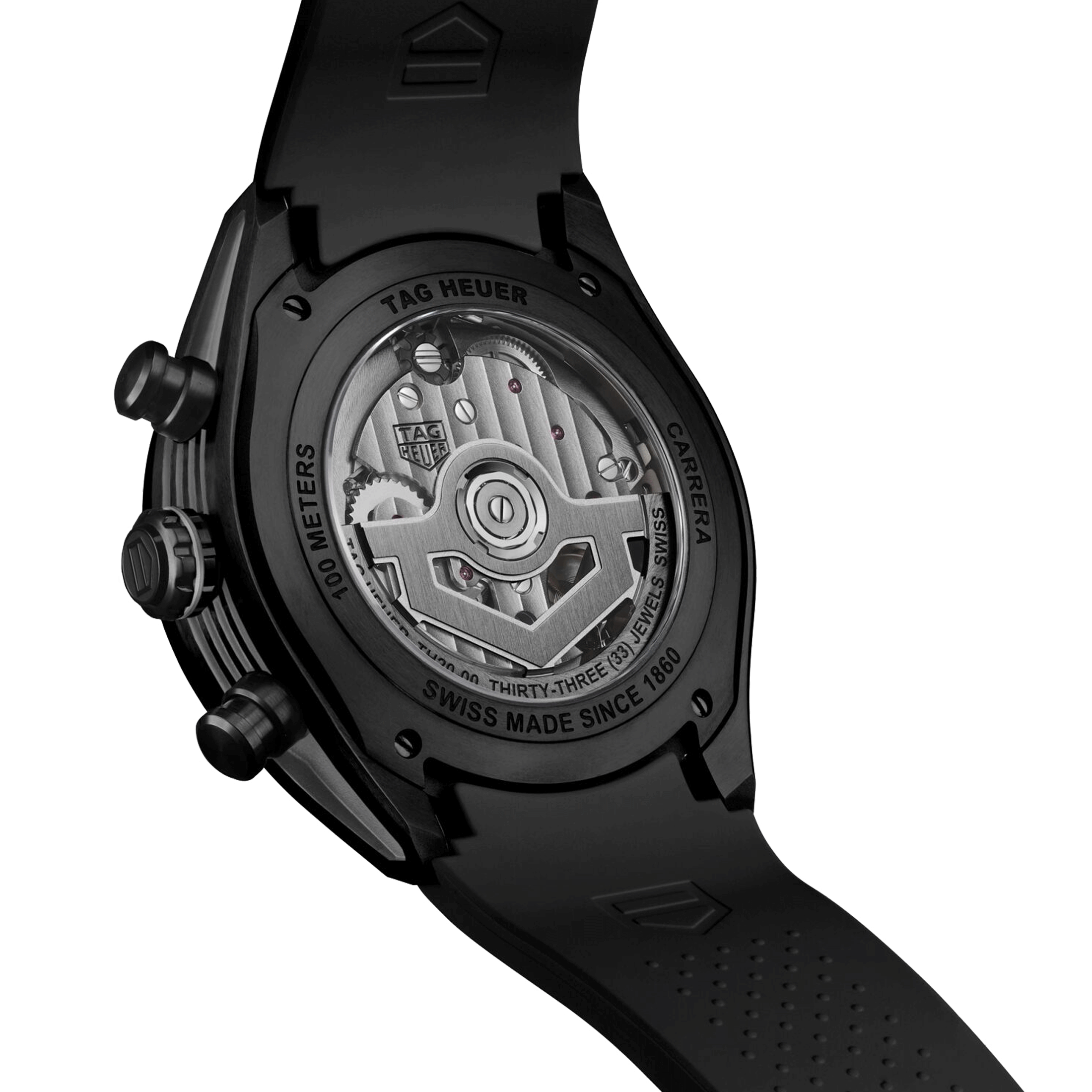 Montre TAG Heuer Carrera Chronographe Extreme Sport DLC automatique squelette 44 mm CBU2080.FT6272