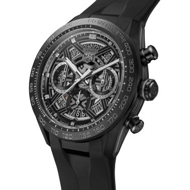 Montre TAG Heuer Carrera Chronographe Extreme Sport DLC automatique squelette 44 mm CBU2080.FT6272