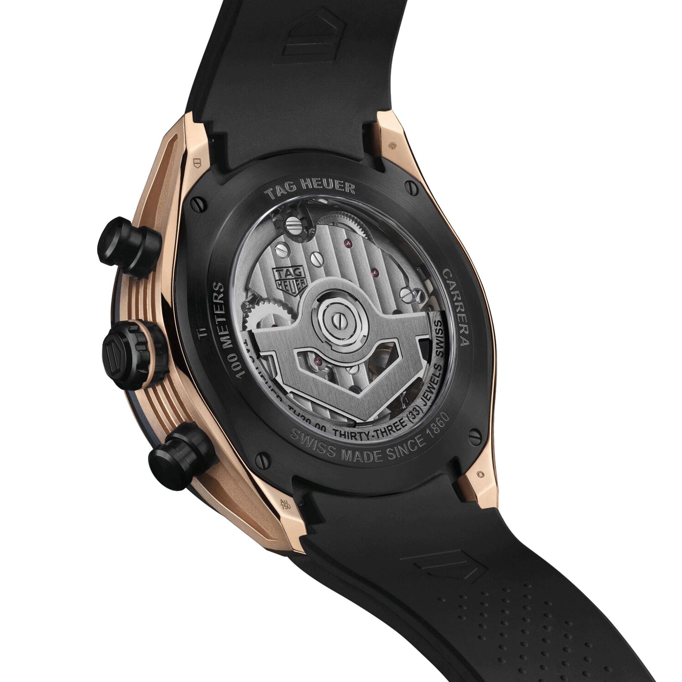 Montre TAG Heuer Carrera Chronographe Extreme Sport Or Rose automatique squelette  44 mm CBU2050.FT6273