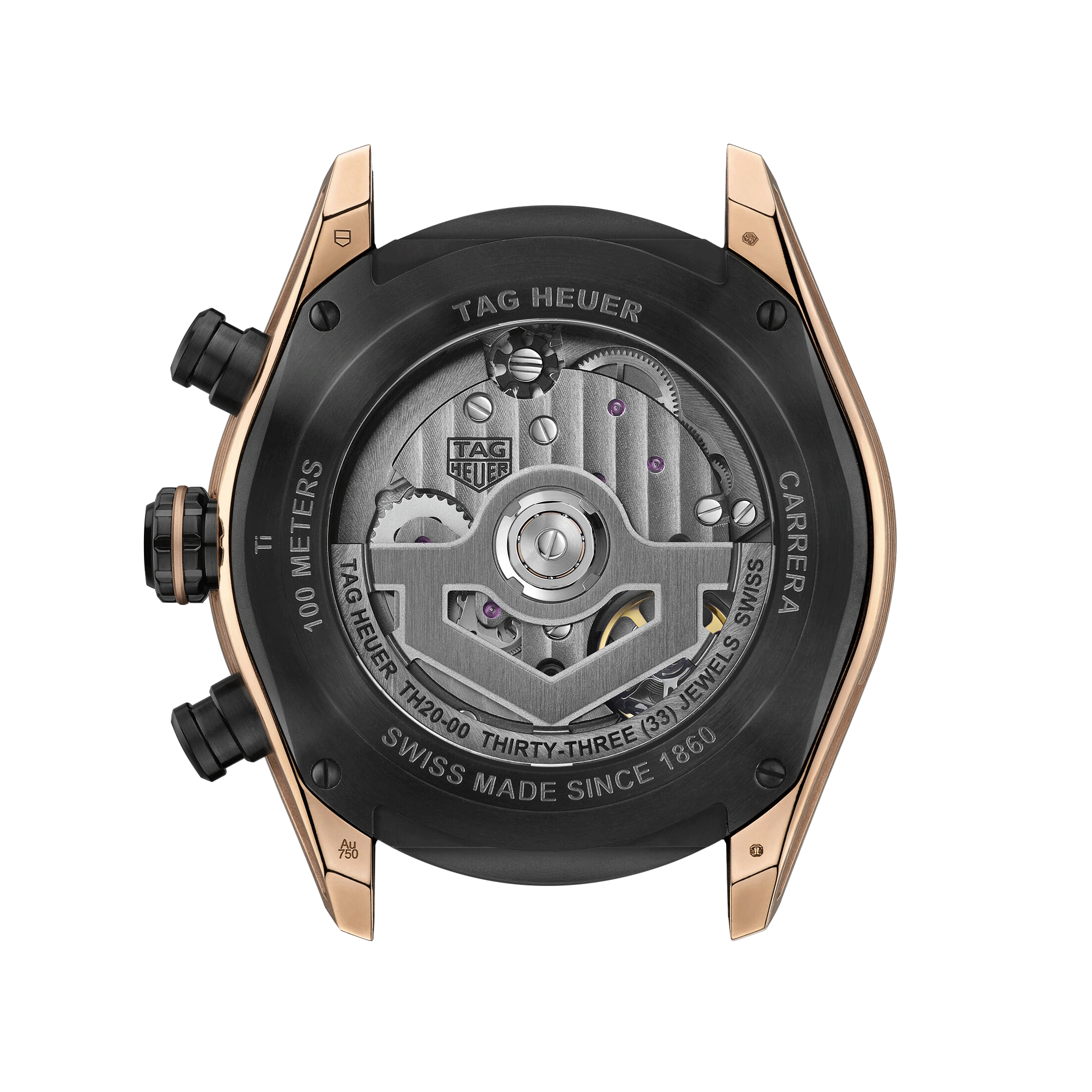 Montre TAG Heuer Carrera Chronographe Extreme Sport Or Rose automatique squelette  44 mm CBU2050.FT6273