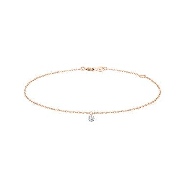 Bracelet La Brune et La Blonde 360° en or rose diamant taille brillant 0,10 carat Bracelet La Brune et La Blonde 360° en or rose diamant taille brillant 0,10 carat