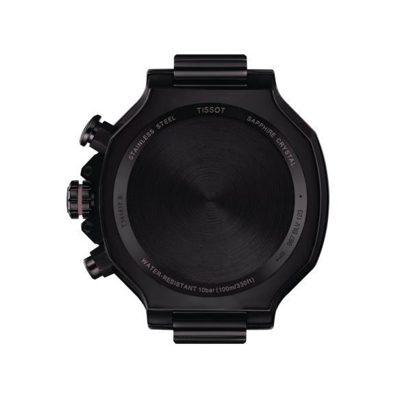 Tissot T-Sport T-Race Chronograph quartz grey dial red silicone strap 45 mm T141.417.37.061.01