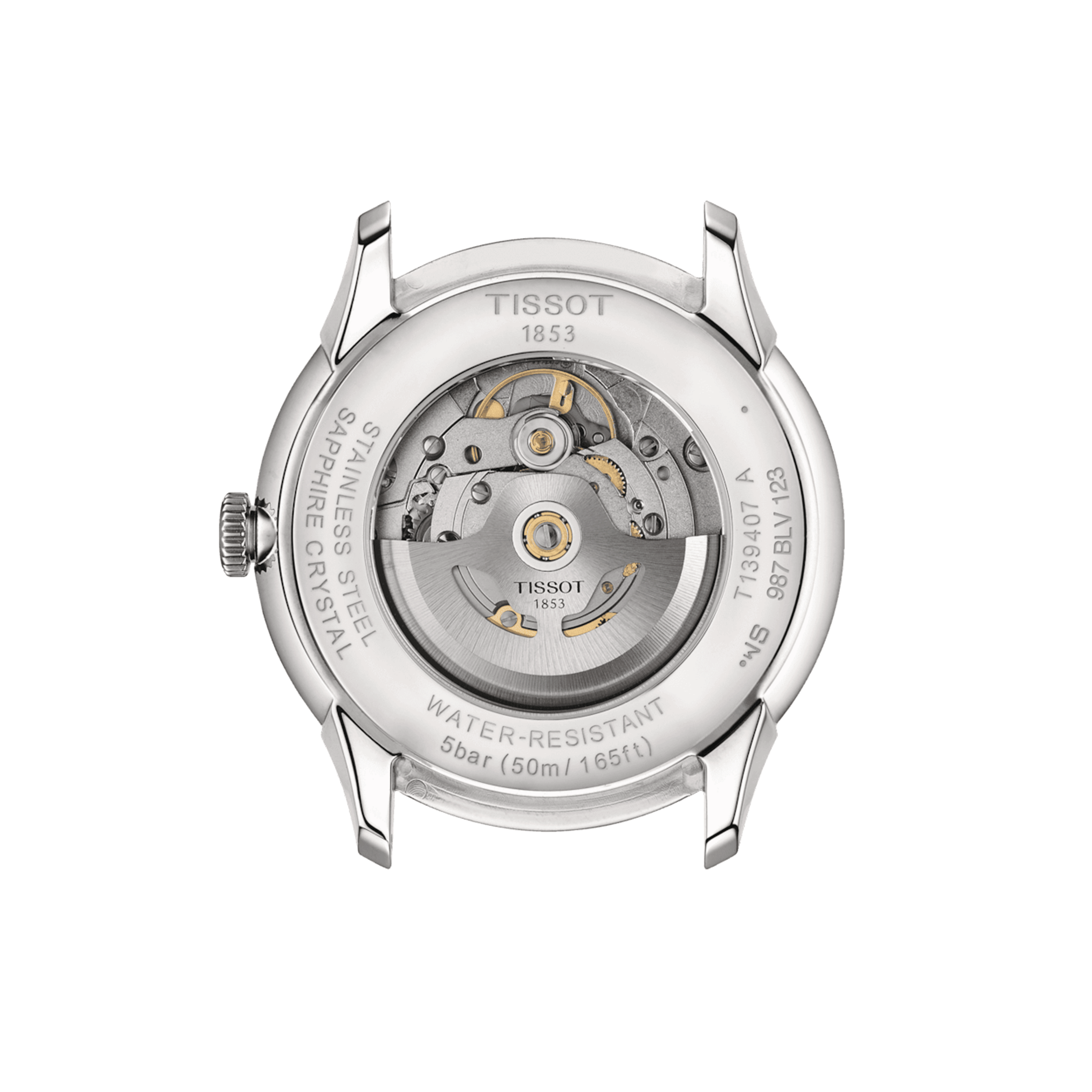 Montre Tissot T-Classic Chemin des Tourelles Powermatic 80 cadran bleu bracelet acier 42 mm T139.407.11.048.00