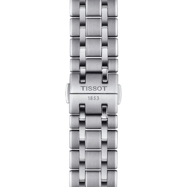 Montre Tissot T-Classic Chemin des Tourelles Powermatic 80 cadran bleu bracelet acier 42 mm T139.407.11.048.00