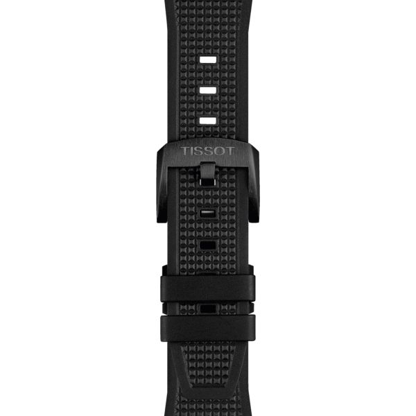 Tissot PRX Powermatic 80 watch black carbon dial black rubber strap 40 mm T137.907.97.201.00