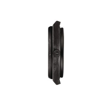 Tissot PRX Powermatic 80 watch black carbon dial black rubber strap 40 mm T137.907.97.201.00