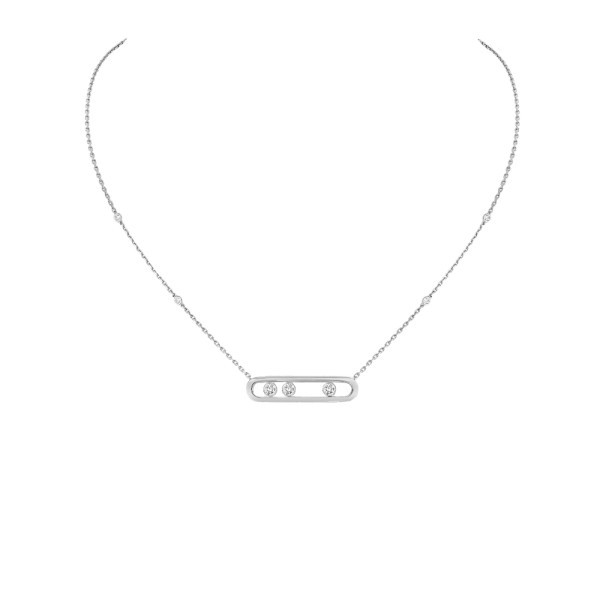 Collier Messika Move en or blanc et diamants