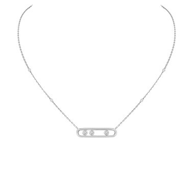 Collier Messika Move en or blanc et diamants