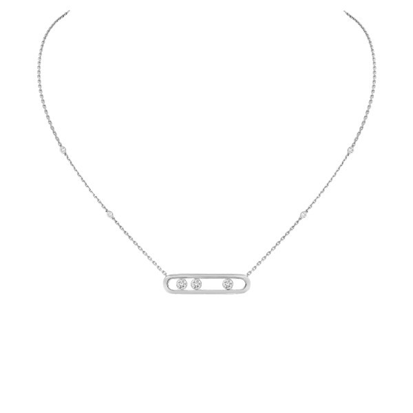 Collier Messika Move en or blanc et diamants