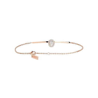 Bracelet Messika Glam'Azone en or rose et diamants