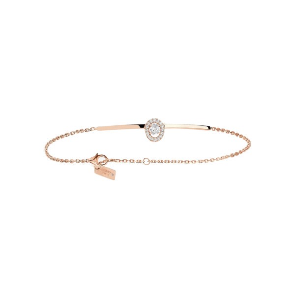 Bracelet Messika Glam'Azone en or rose et diamants