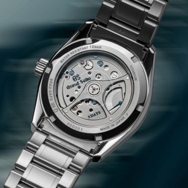 Grand Seiko Evolution 9 Spring Drive "Atera Valley" titanium blue dial steel bracelet 40 mm