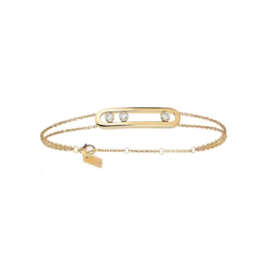 Bracelet Messika Move Classique en or jaune et diamants