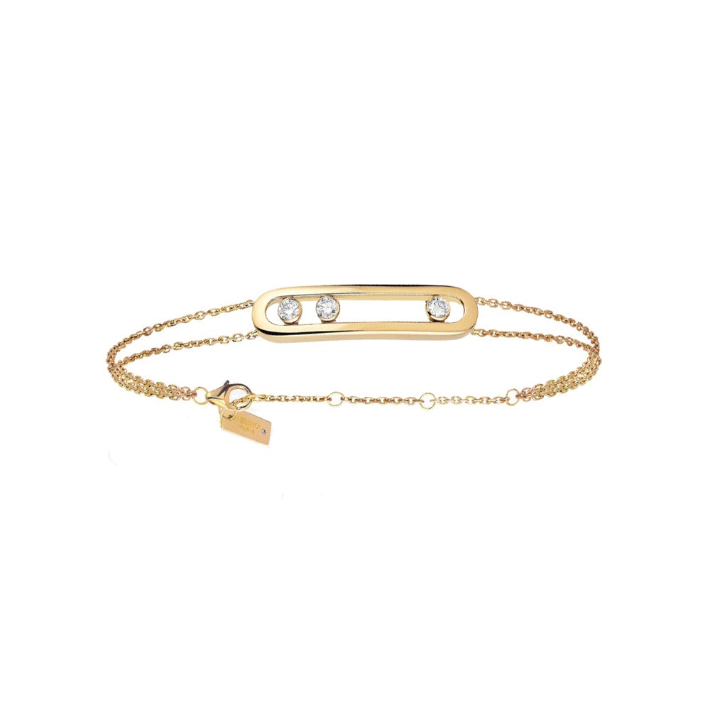 Bracelet Messika Move Classique en or jaune et diamants