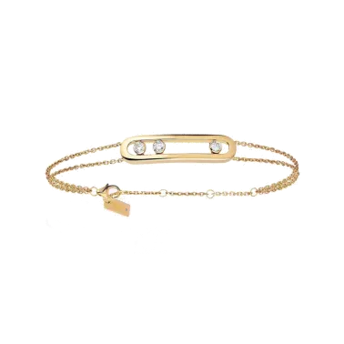 Bracelet Messika Move Classique en or jaune et diamants