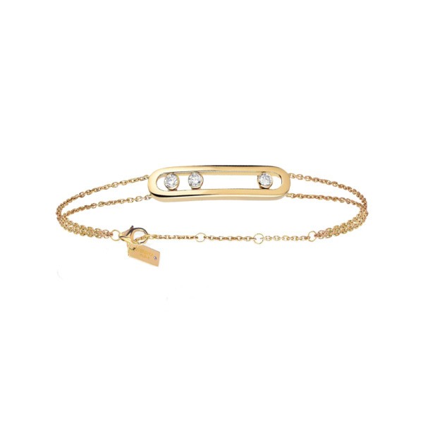 Bracelet Messika Move Classique en or jaune et diamants