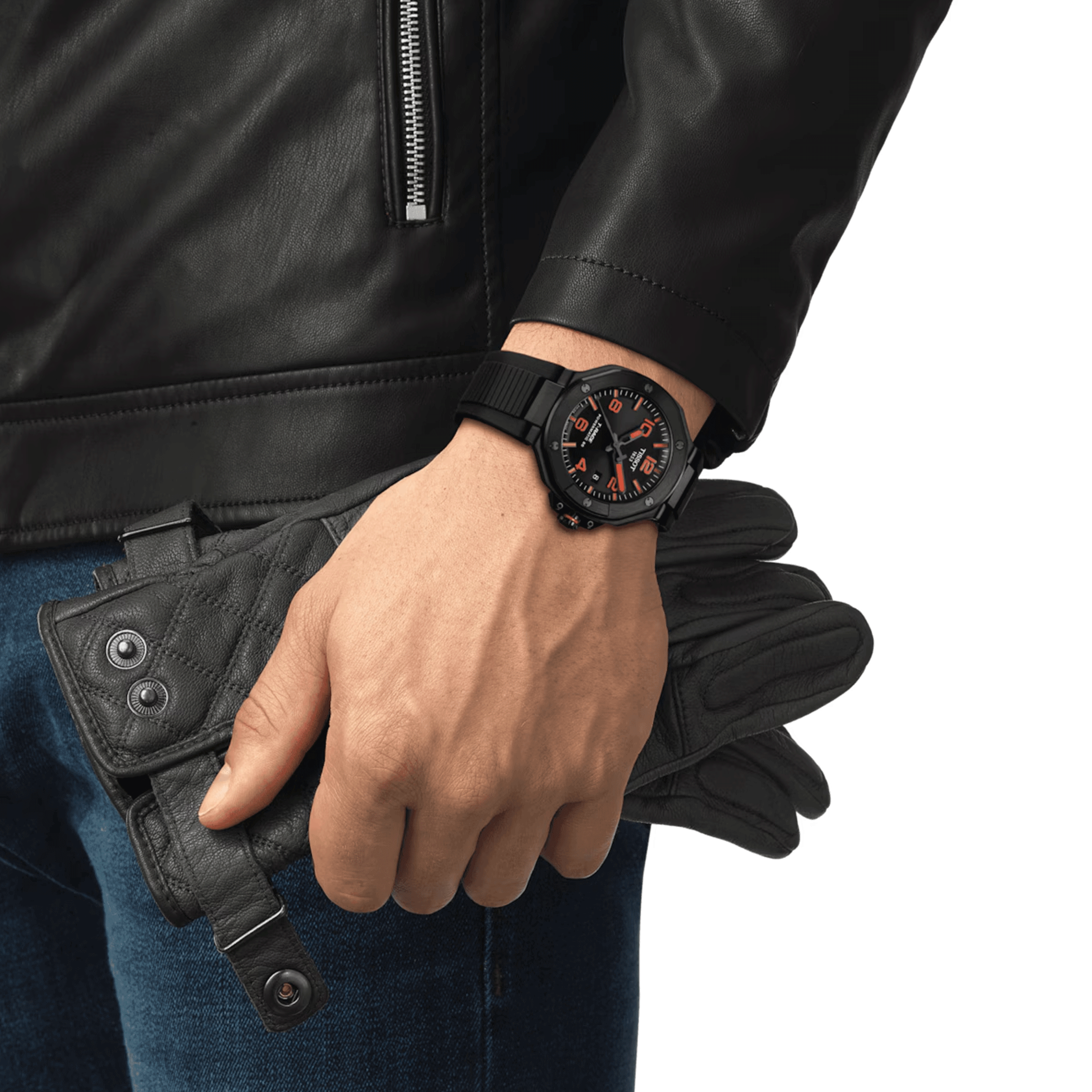 Montre Tissot T-Race PVD Noir Powermatic 80 cadran noir bracelet caoutchouc noir 41 mm T141.807.37.057.00