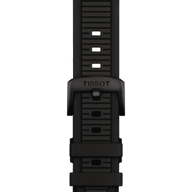 Montre Tissot T-Race PVD Noir Powermatic 80 cadran noir bracelet caoutchouc noir 41 mm T141.807.37.057.00