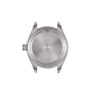Tissot T-Classic PR 100 quartz green dial steel bracelet 34 mm T150.210.11.091.00