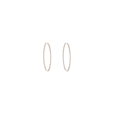 Créoles Messika New Gatsby S en or rose et diamants